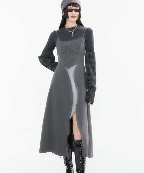 Layered Slit Dress